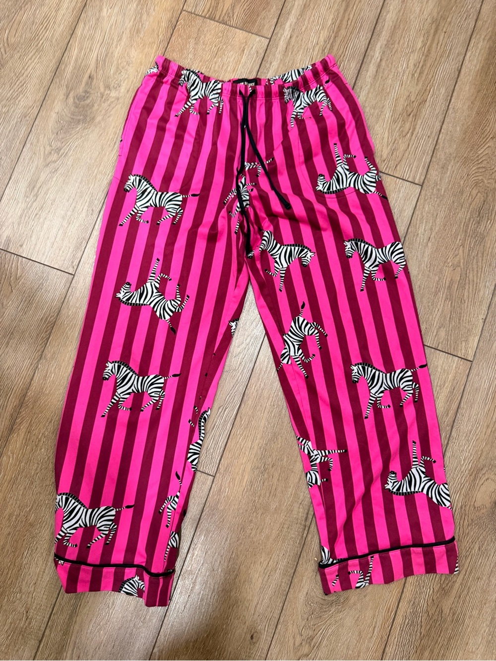 Women’s Hot Pink Zebra Stripe Pajama pants 0392